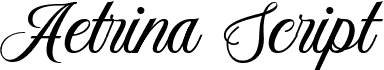 Aetrina Free Script Regular