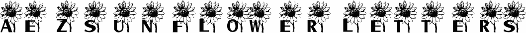 AEZ sunflower letters