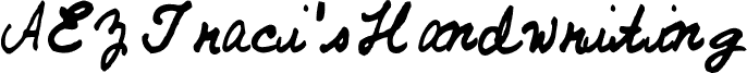 AEZ Traci's Handwriting