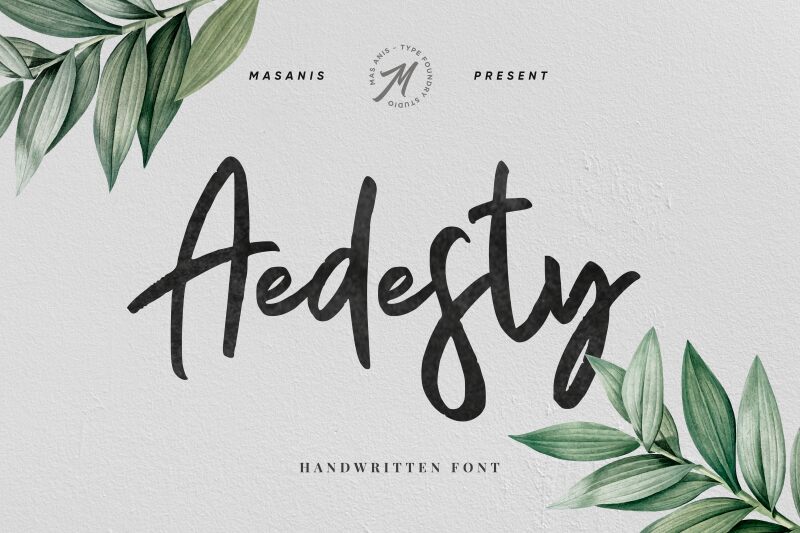 Aedesty Schriftart