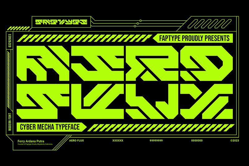 Aero Flux Schriftart