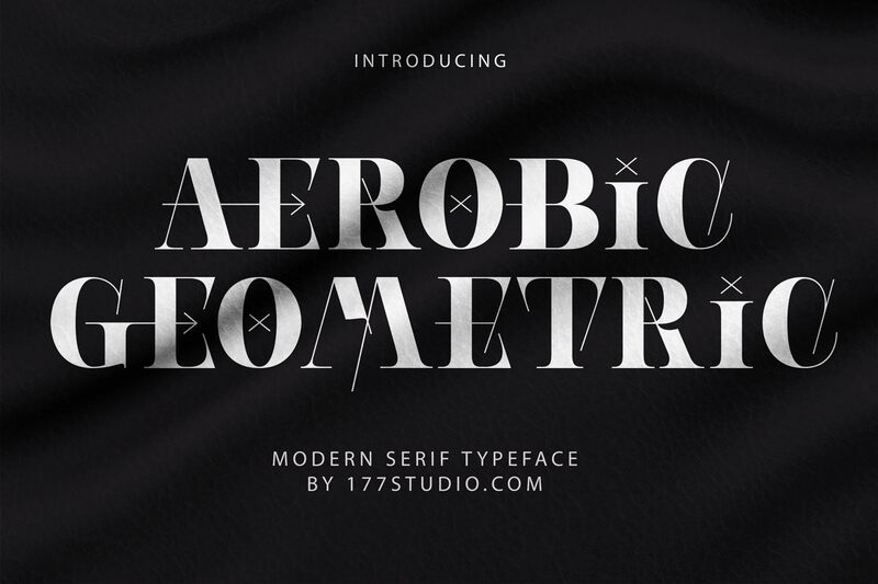 AEROBIC GEOMETRIC Schriftart