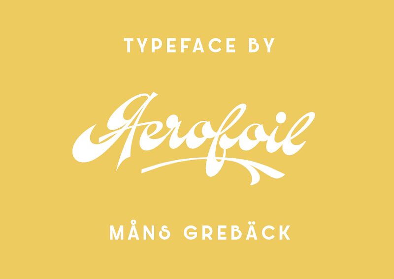 Aerofoil Schriftart