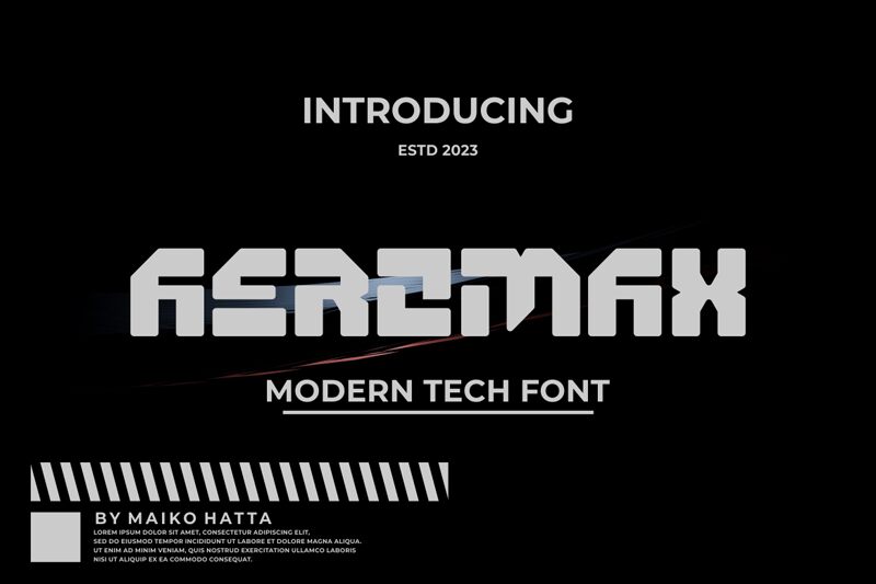 AEROMAX Schriftart