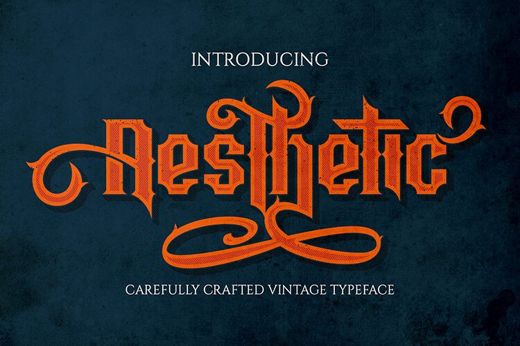 Aesthetic Schriftart