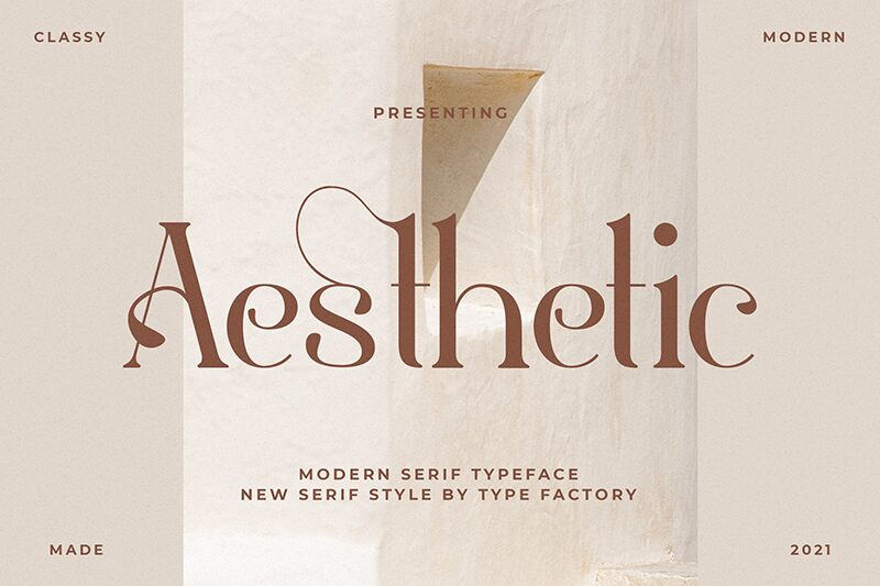 Aesthetic الخط