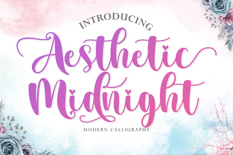 Aesthetic Midnight Czcionka