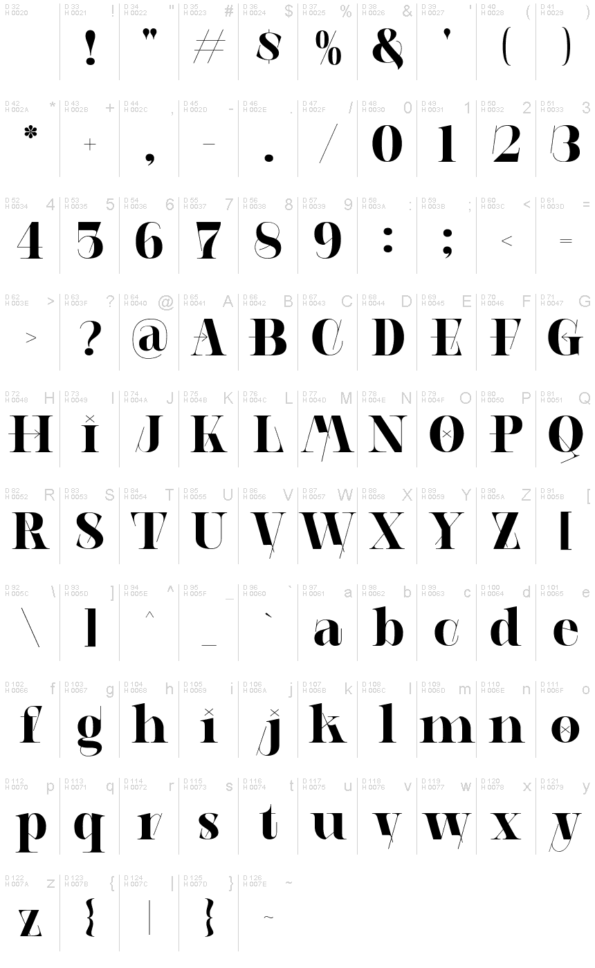 AEROBIC GEOMETRIC Bold font