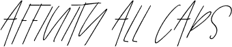 Affinity All Caps Italic