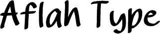 Aflah Type fuente
