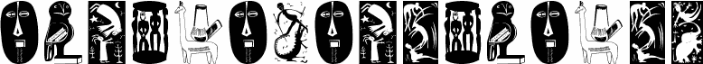 Предварительный просмотр шрифта AfricanArtifacts