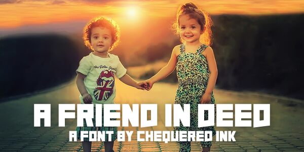 A Friend In Deed Czcionka