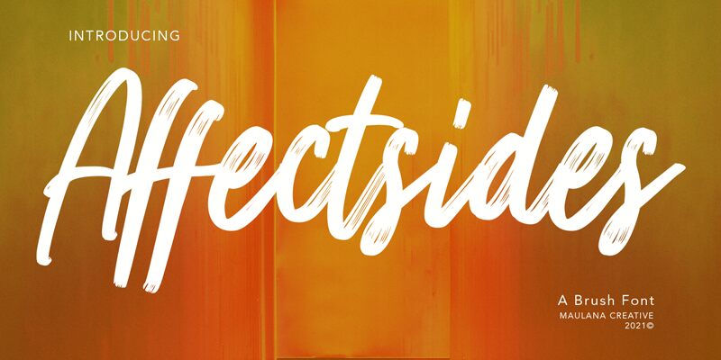 Affectsides Druh písma