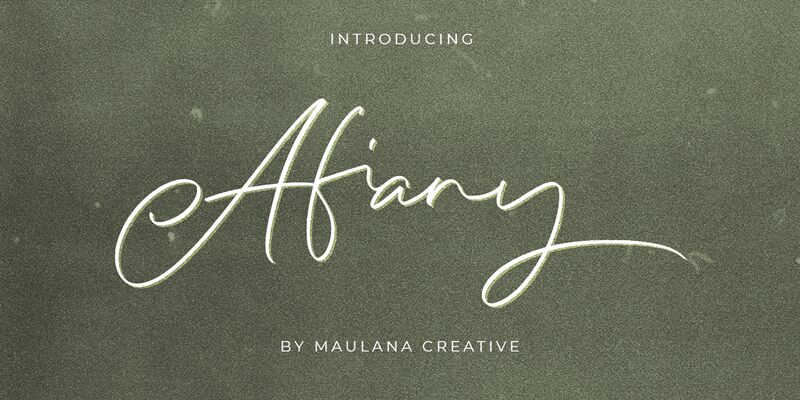 Afiany Schriftart