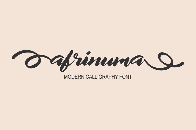 afrinuma Schriftart