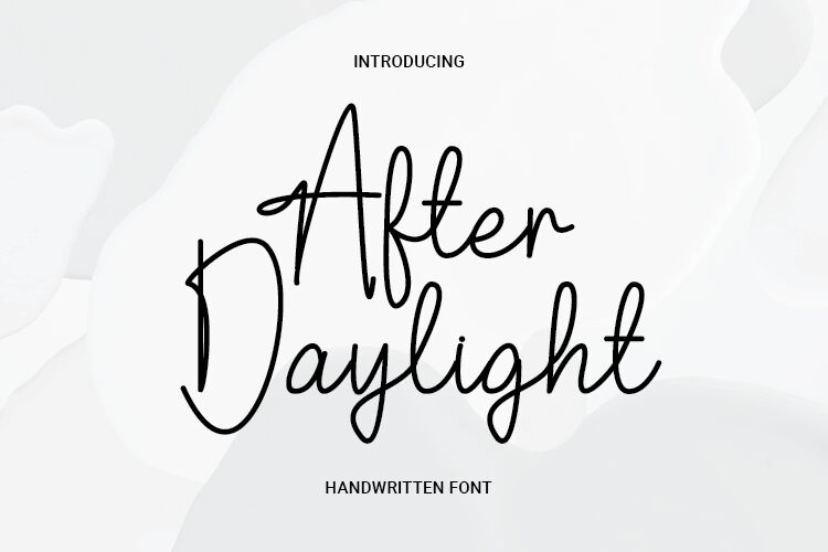 After Daylight フォント
