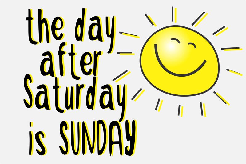 After Saturday Schriftart