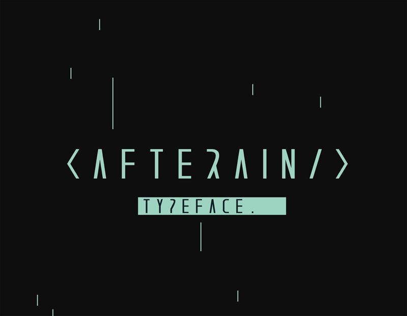 AFTERAIN フォント