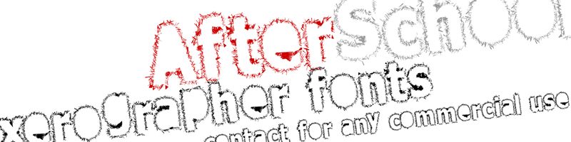 AfterSchool Czcionka