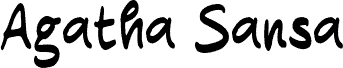 Preview of the Agatha Sansa font