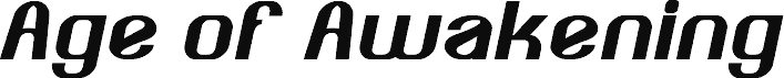 Preview of the Age of Awakening Italic font