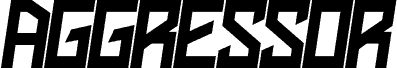 Anteprima del carattere Aggressor Futristic Bold
