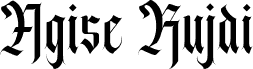 Agise rujdi Regular