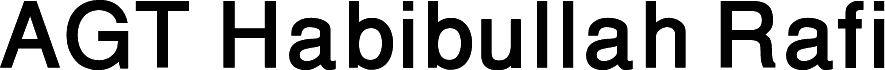 AGT Habibullah Rafi Bold 字体预览