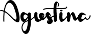 Preview of the Agustina font