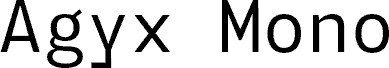 Agyx Mono Regular