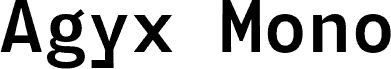 Agyx Mono Semibold