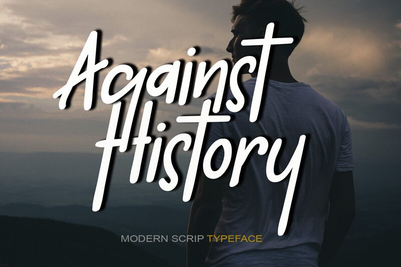 Against History フォント