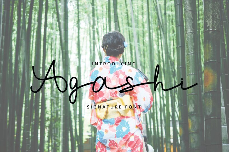 Agashi Signature フォント