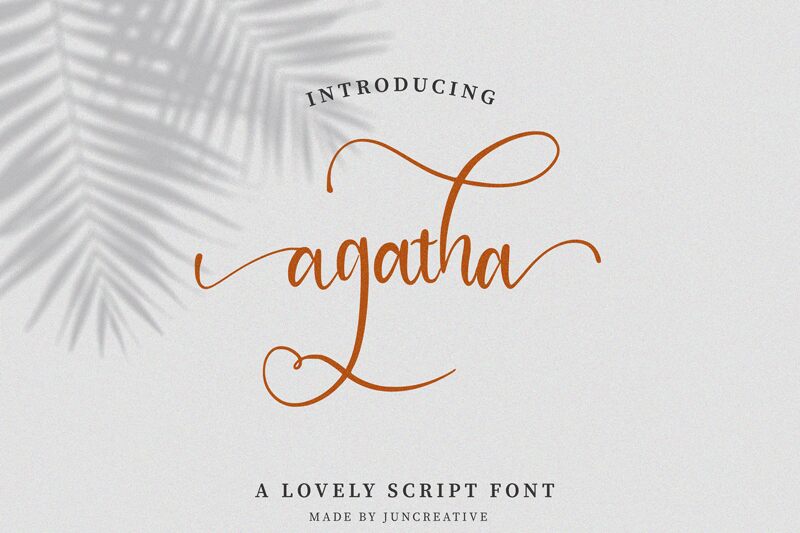 Agatha Schriftart