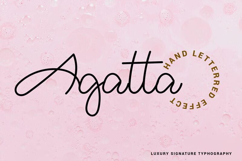Agatta Script Schriftart