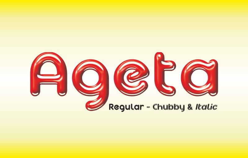 Ageta Chubby Schriftart