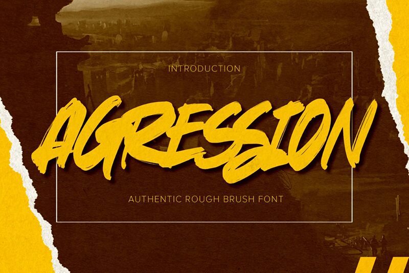 Agression Schriftart