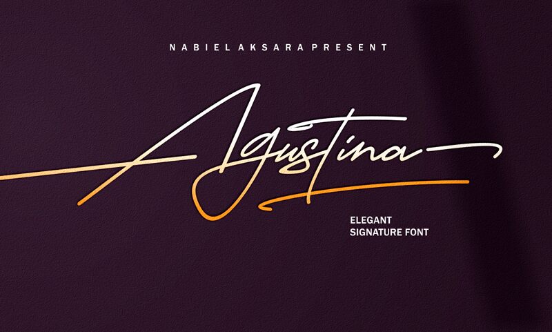 Agustina Schriftart