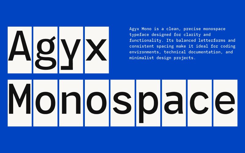 Agyx Mono Czcionka