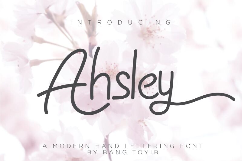 ahsley フォント