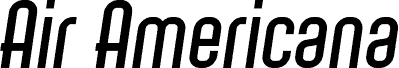 Air Americana Bold Italic font