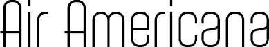 Air Americana Light font