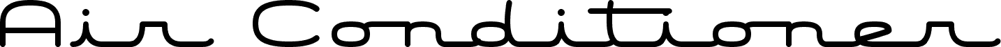 Preview of the Air Conditioner font