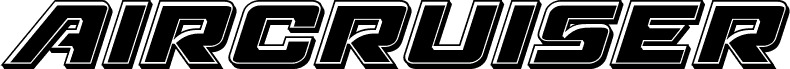 Podgląd czcionki Aircruiser Bevel Italic