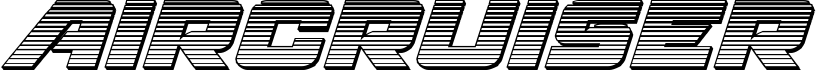 Podgląd czcionki Aircruiser Chrome Italic