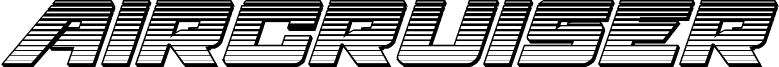 Podgląd czcionki Aircruiser Gradient 3D Italic