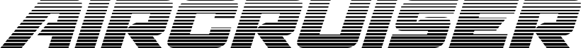 Podgląd czcionki Aircruiser Gradient Italic