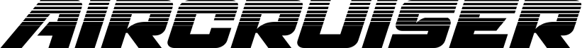 Podgląd czcionki Aircruiser Halftone Italic