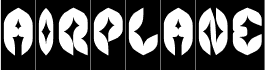 Vorschau der Schriftart AIRPLANE-Inverse