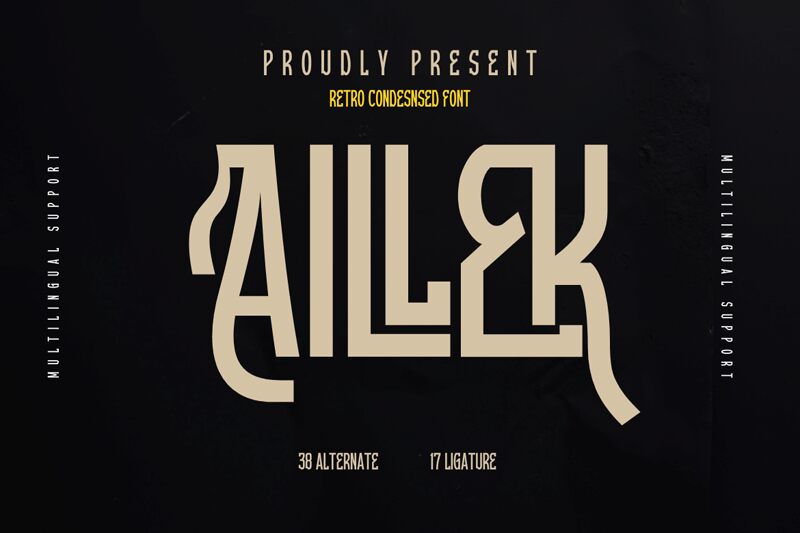 AILLEK Czcionka